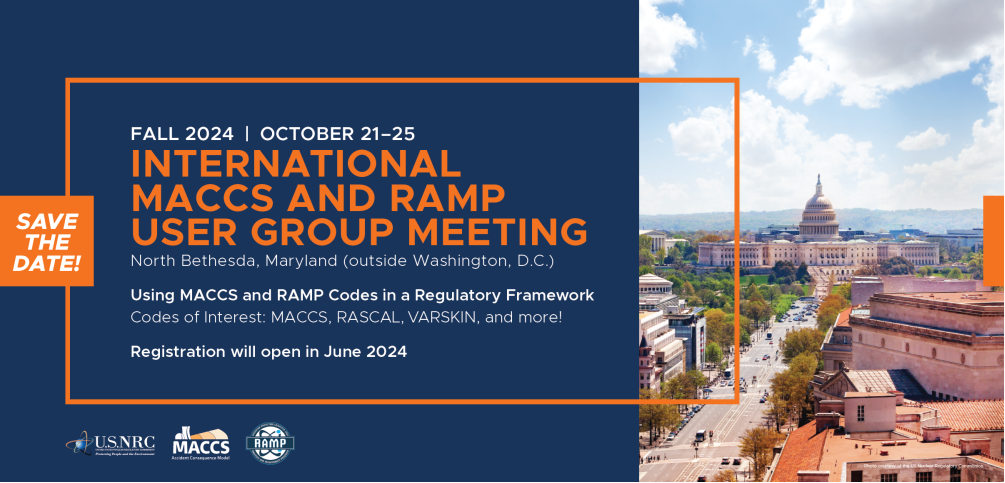 International MACCS and RAMP User Group Meeting